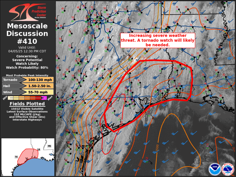 Mesoscale Discussion 410