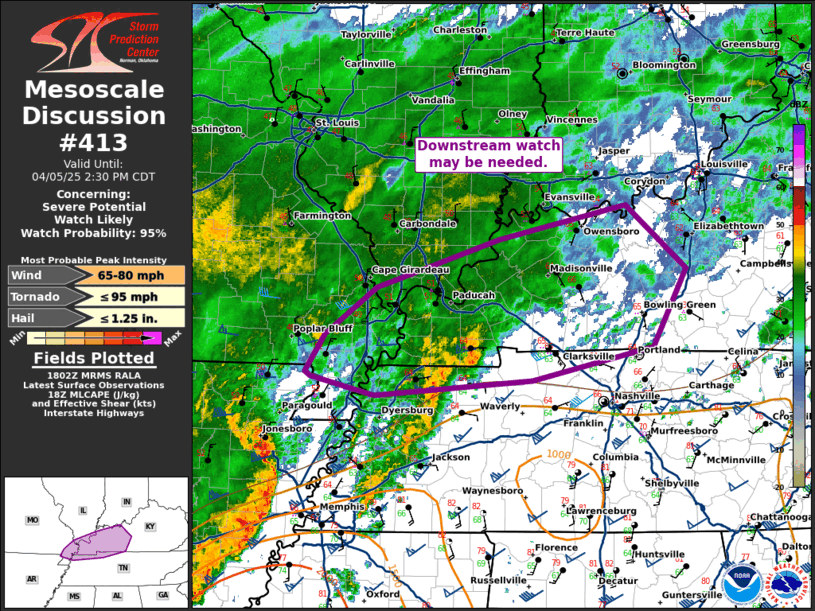 Mesoscale Discussion 413