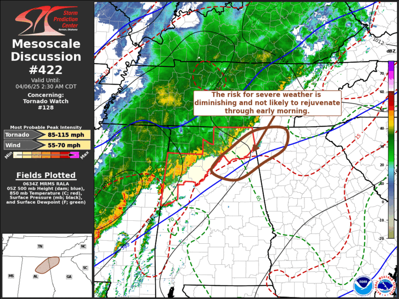 Mesoscale Discussion 422