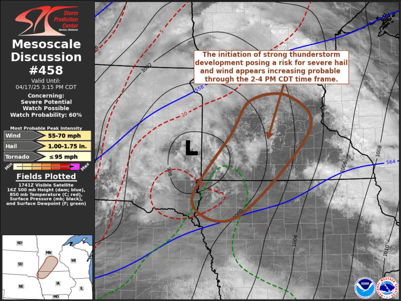 Mesoscale Discussion 458