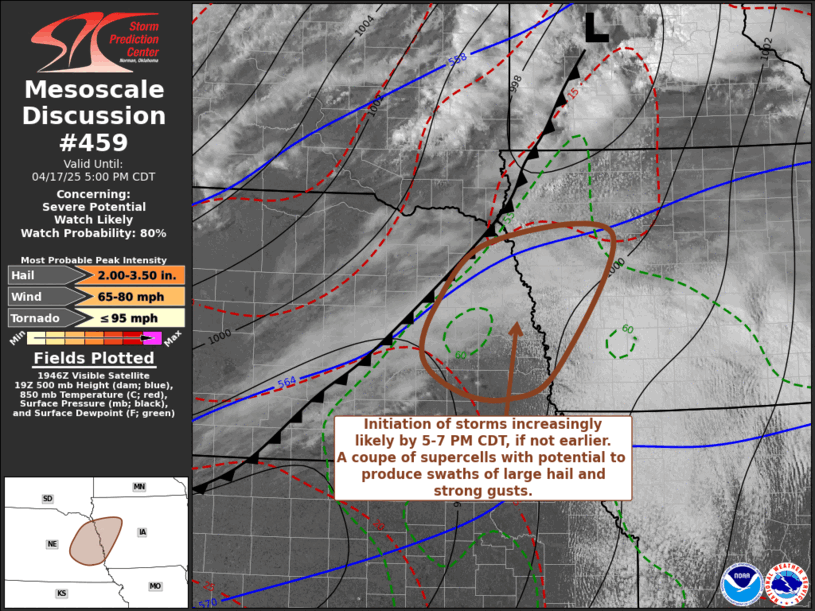 Mesoscale Discussion 459