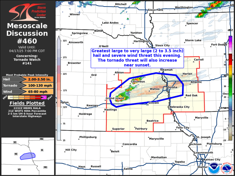 Mesoscale Discussion 460