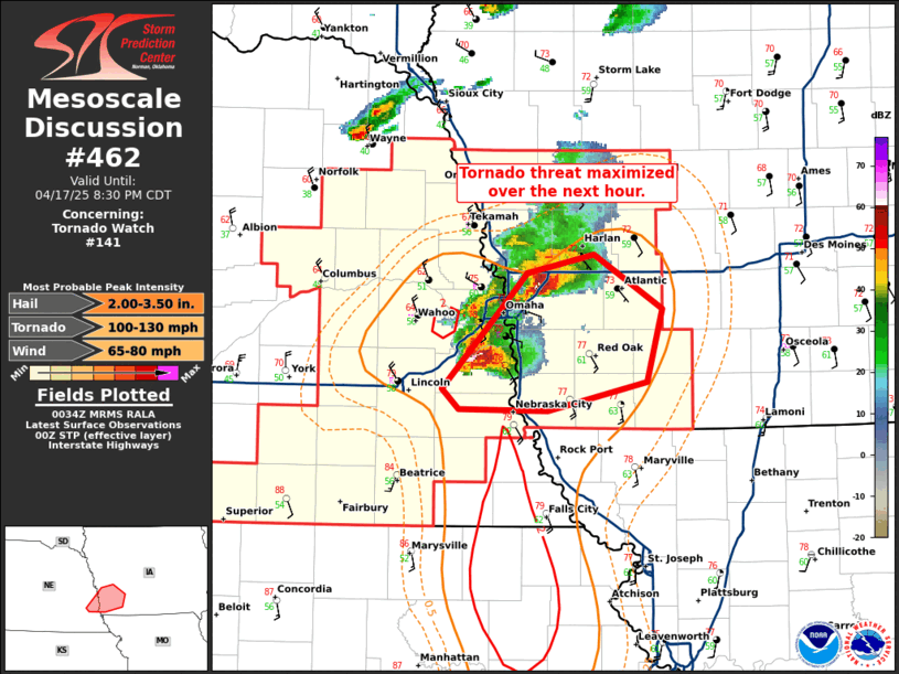 Mesoscale Discussion 462