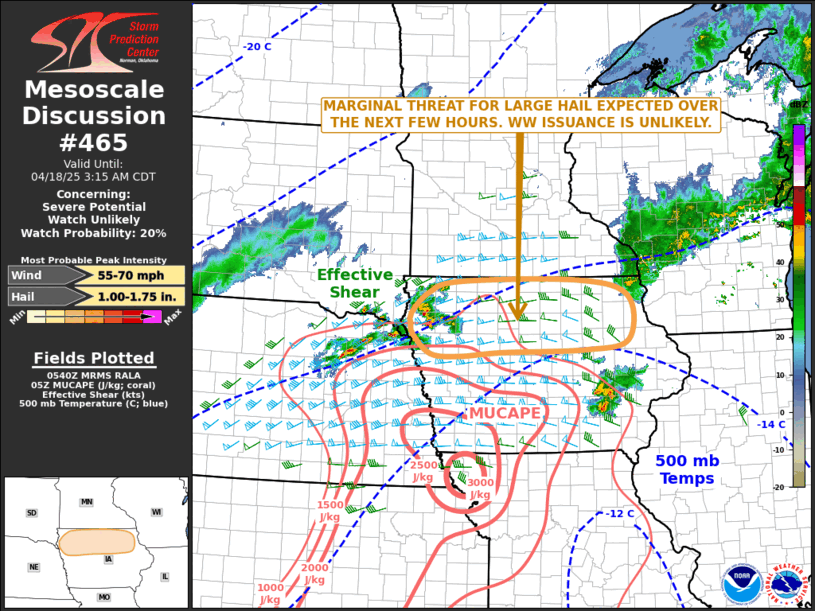 Mesoscale Discussion 465