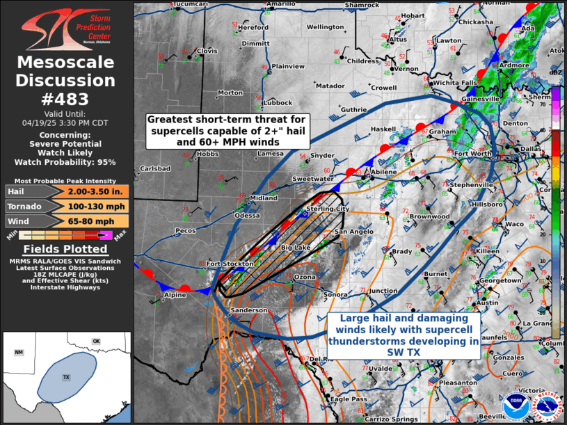 Mesoscale Discussion 483