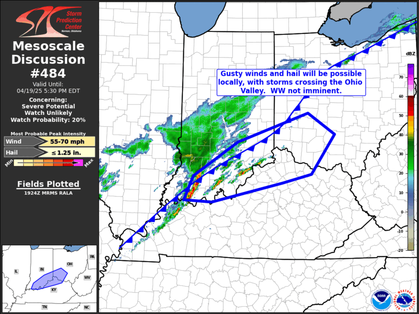 Mesoscale Discussion 484