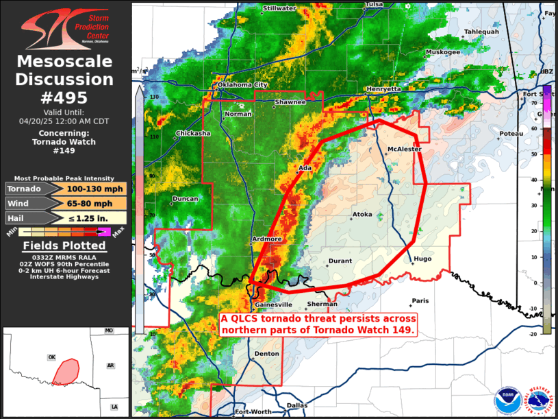 Mesoscale Discussion 495