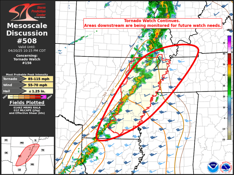 Mesoscale Discussion 508