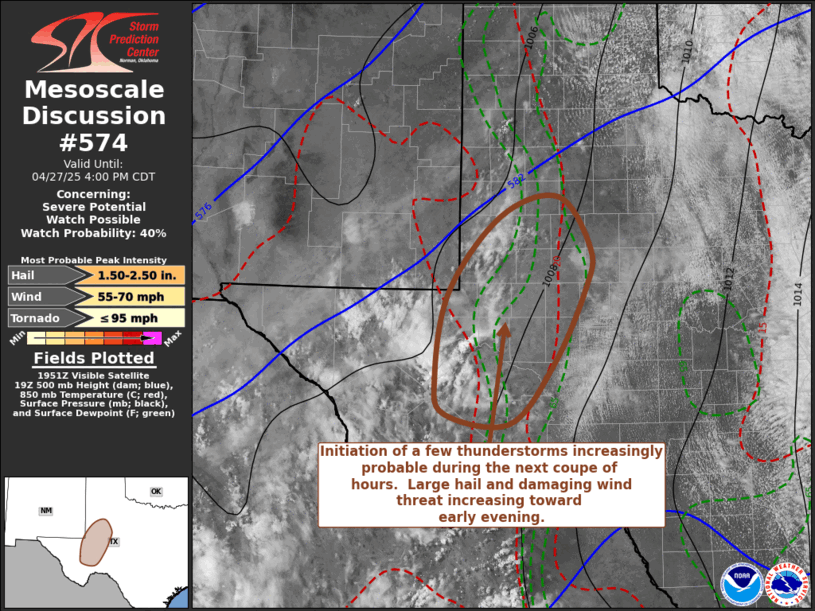 Mesoscale Discussion 574