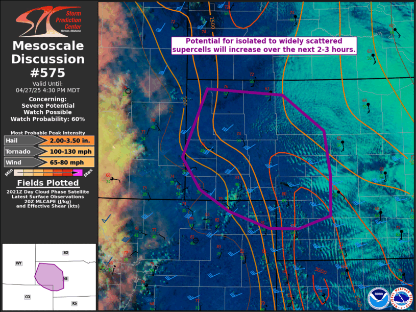 Mesoscale Discussion 575