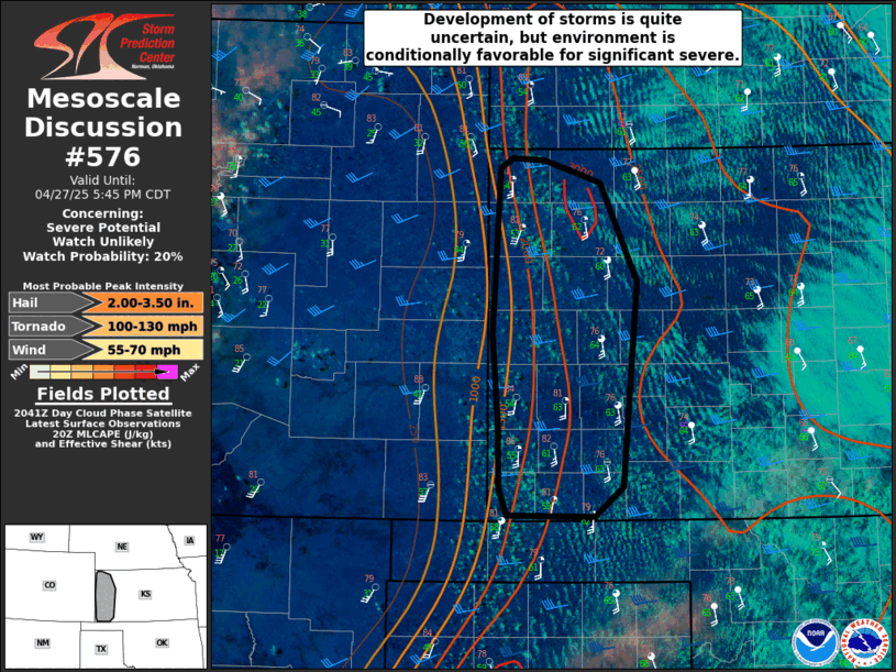 Mesoscale Discussion 576