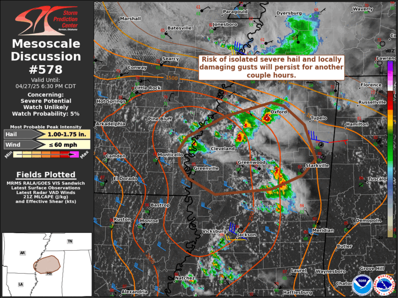 Mesoscale Discussion 578