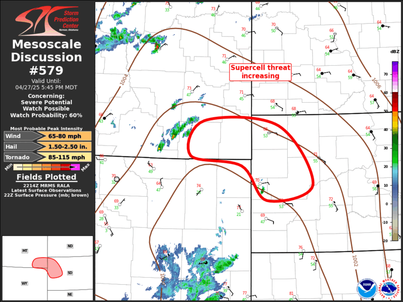 Mesoscale Discussion 579