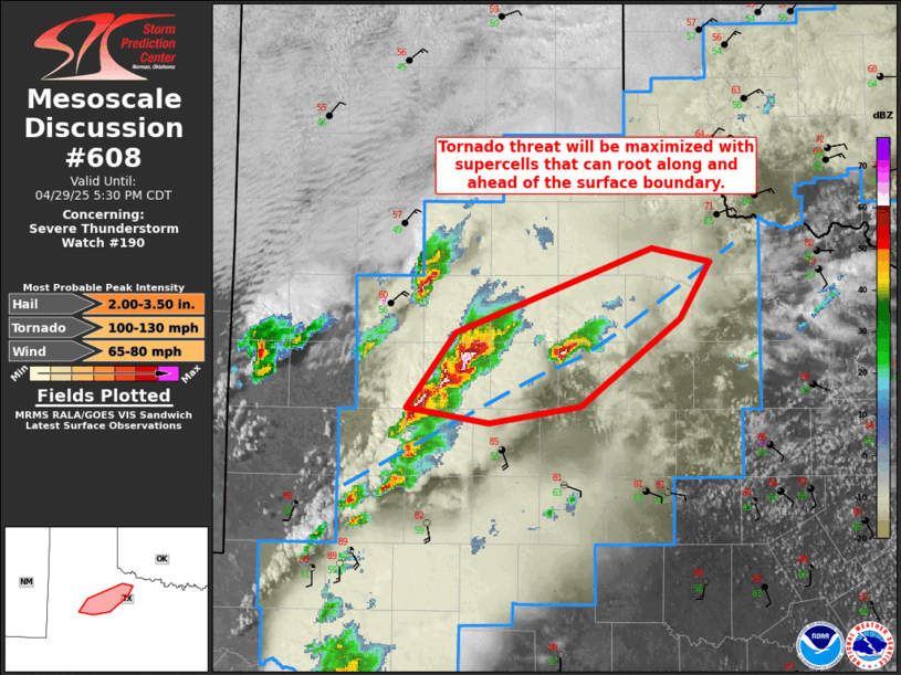 Mesoscale Discussion 608