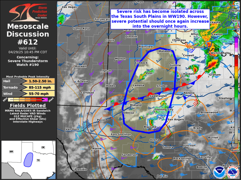 Mesoscale Discussion 612
