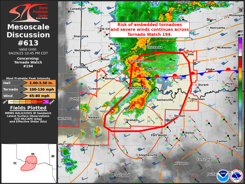 Mesoscale Discussion 613