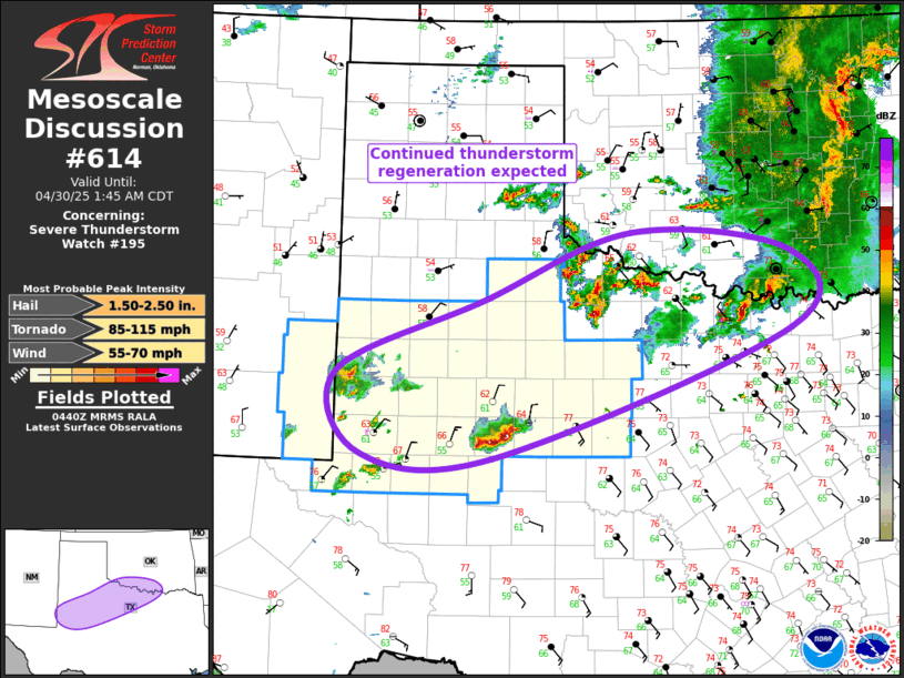 Mesoscale Discussion 614