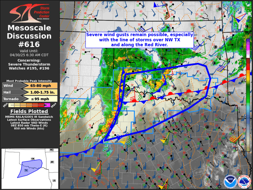 Mesoscale Discussion 616