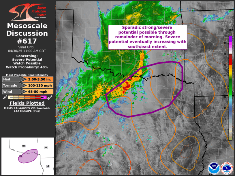 Mesoscale Discussion 617