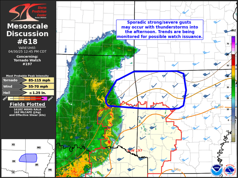Mesoscale Discussion 618