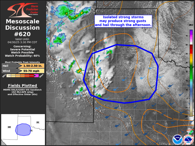 Mesoscale Discussion 620