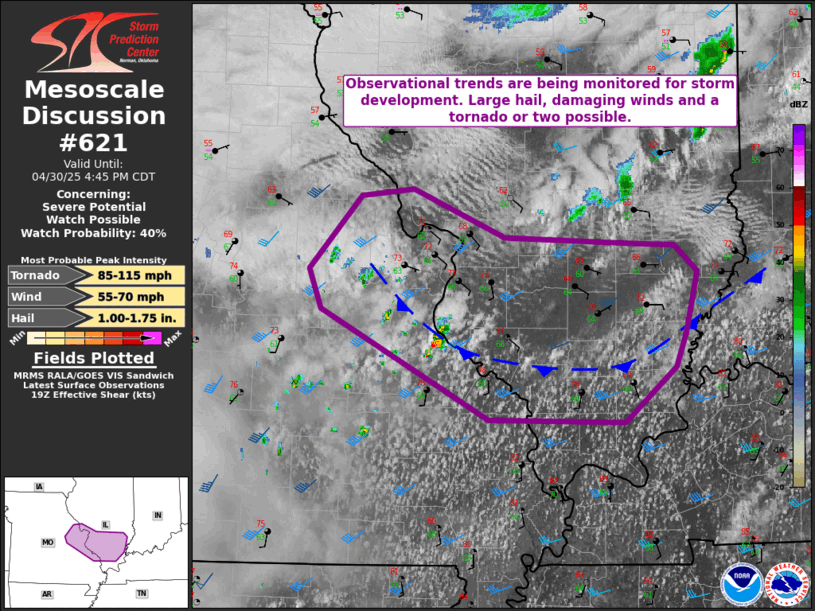 Mesoscale Discussion 621