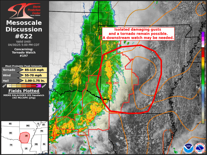 Mesoscale Discussion 622