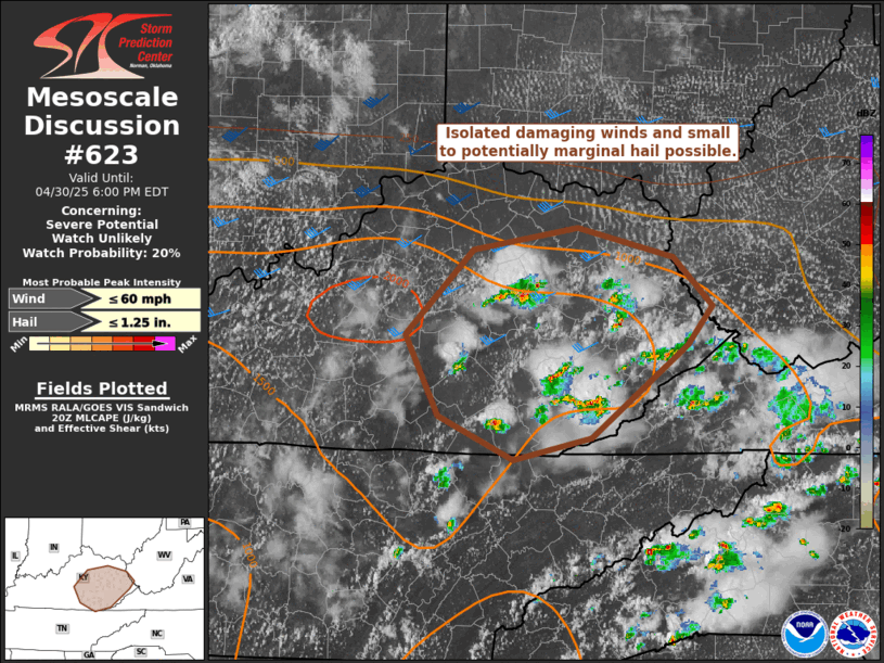 Mesoscale Discussion 623