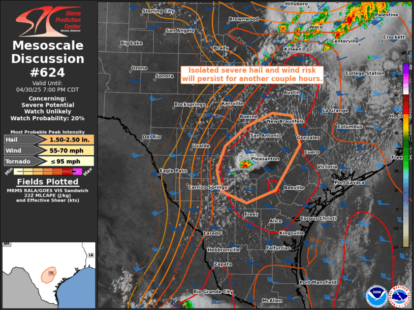 Mesoscale Discussion 624