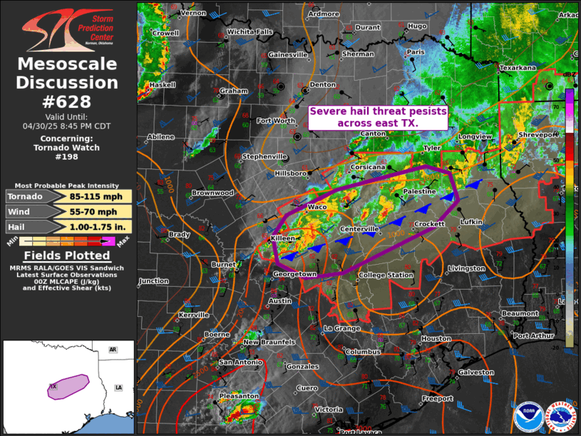 Mesoscale Discussion 628