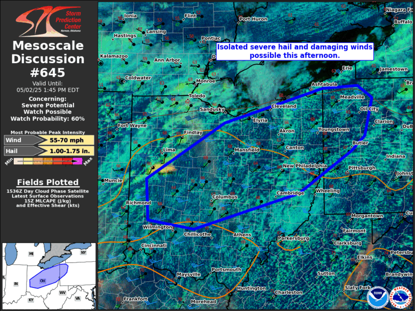 Mesoscale Discussion 645
