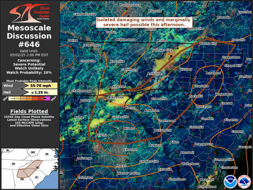 Mesoscale Discussion 646