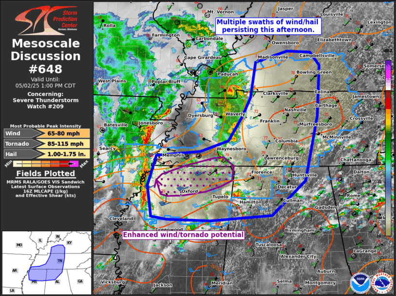 Mesoscale Discussion 648