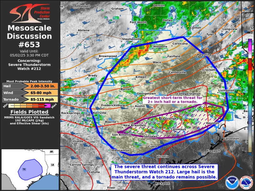 Mesoscale Discussion 653