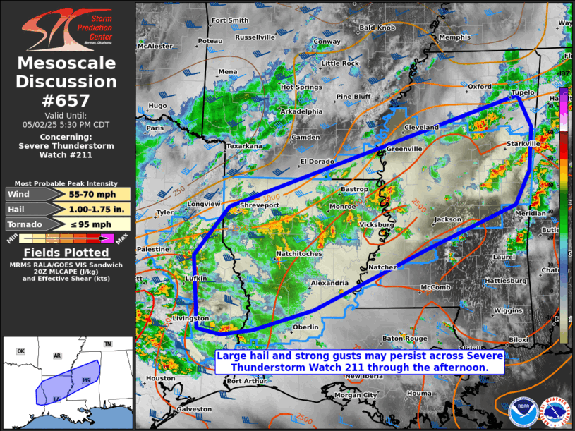 Mesoscale Discussion 657