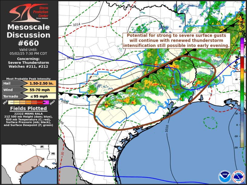 Mesoscale Discussion 660