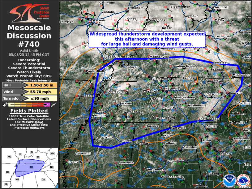 Mesoscale Discussion 740