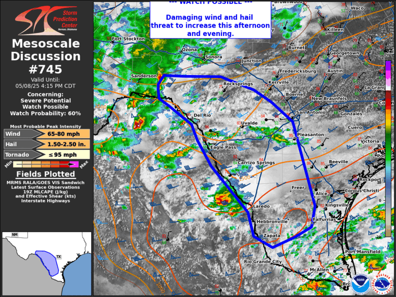 Mesoscale Discussion 745