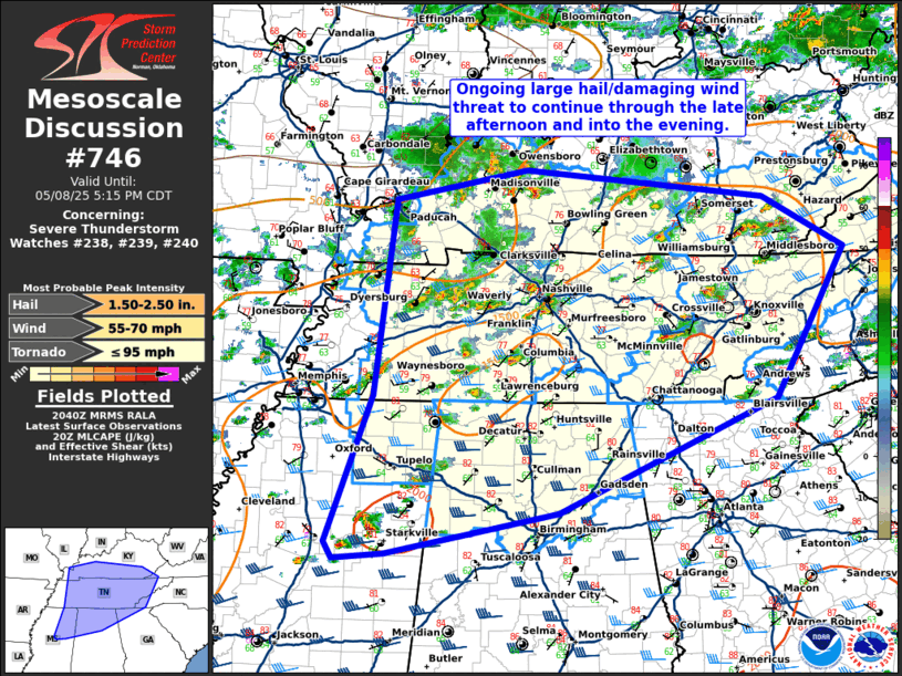 Mesoscale Discussion 746