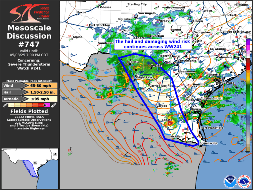 Mesoscale Discussion 747