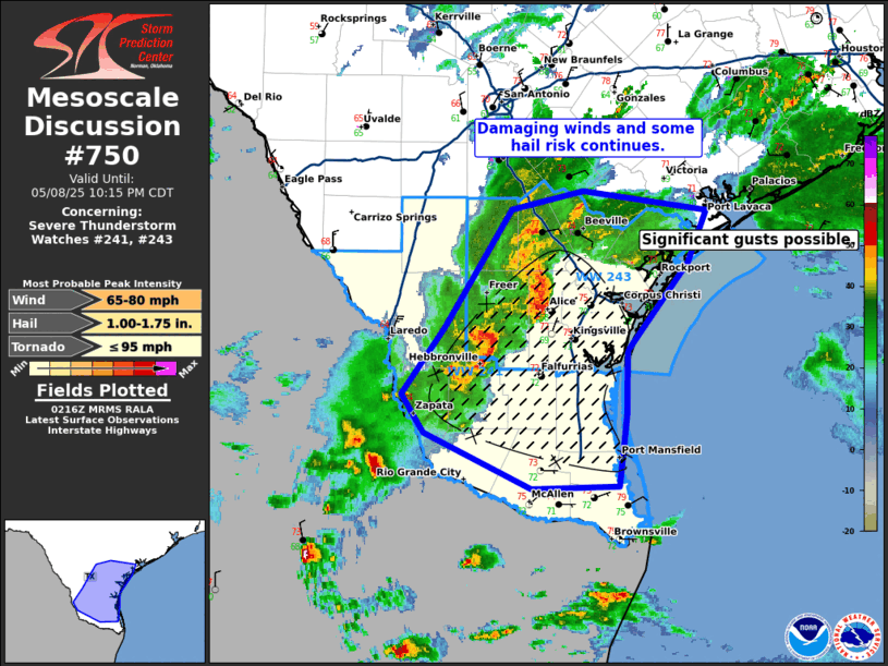 Mesoscale Discussion 750