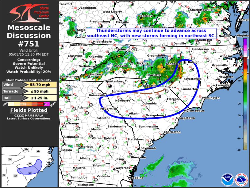 Mesoscale Discussion 751