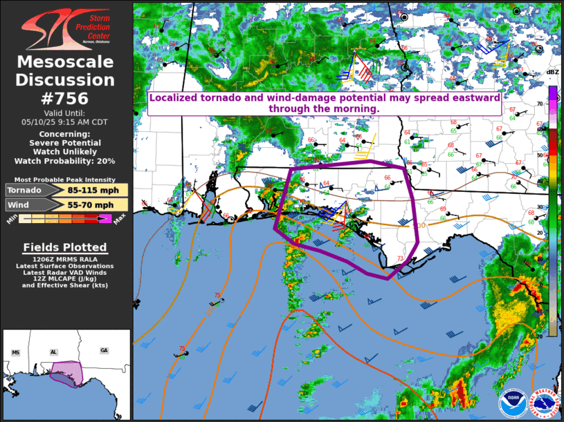 Mesoscale Discussion 756