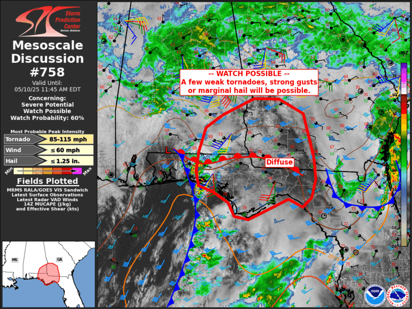 Mesoscale Discussion 758