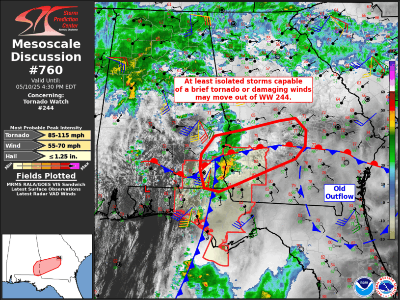Mesoscale Discussion 760