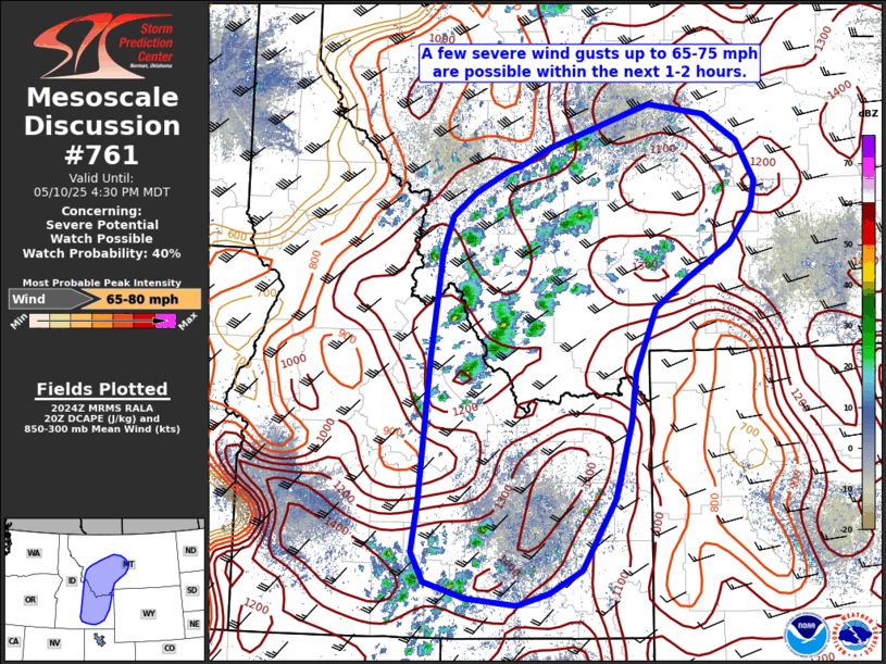 Mesoscale Discussion 761