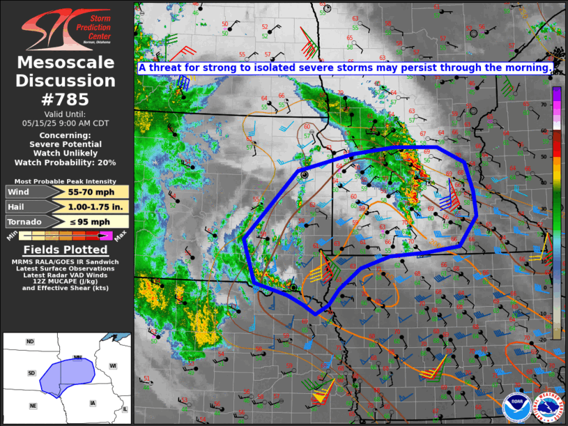 Mesoscale Discussion 785