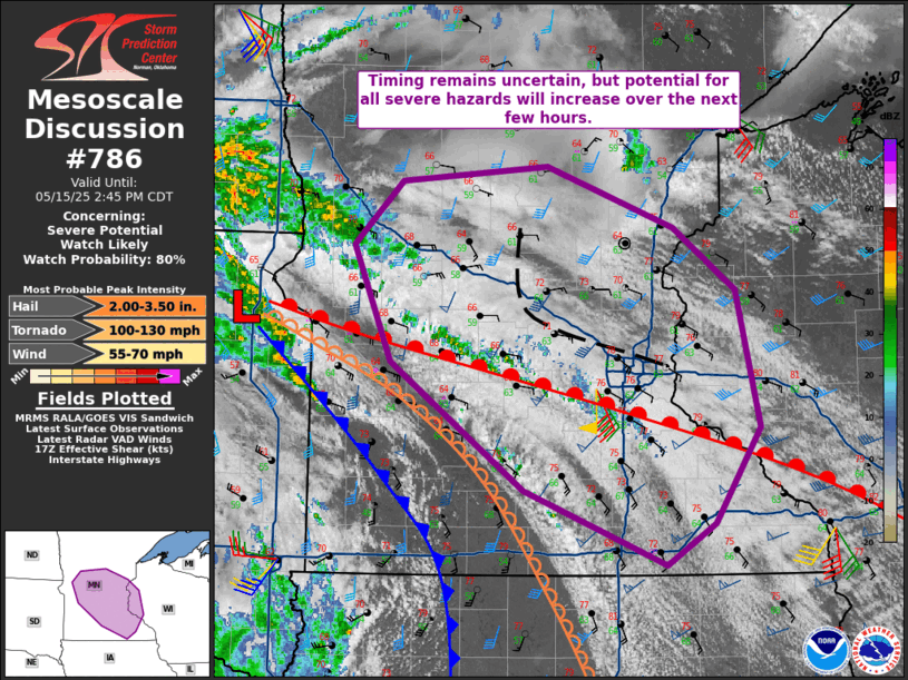 Mesoscale Discussion 786