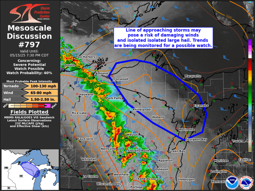 Mesoscale Discussion 797