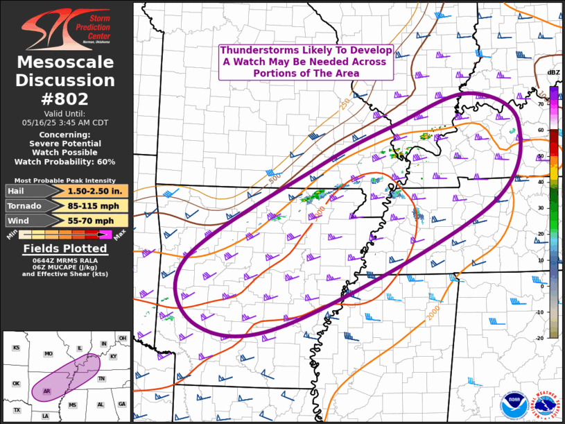 Mesoscale Discussion 802